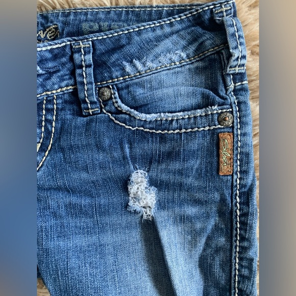 Silver BKE Cut off jean shorts size 26 - Picture 9 of 10